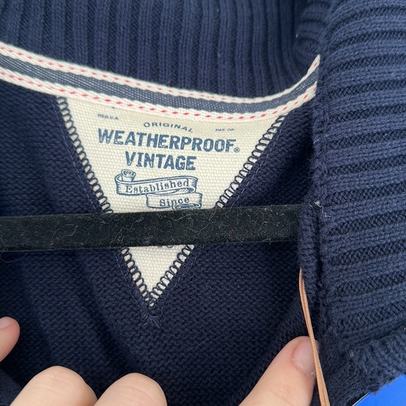 Men’s holiday 3/4 zip sweater - Picture 4 of 5